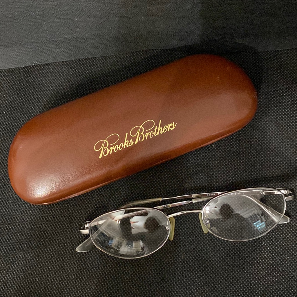 Vintage Brooks Brothers Eyeglasses Frame Bb209 1150 (49-19-135) With Case - Used